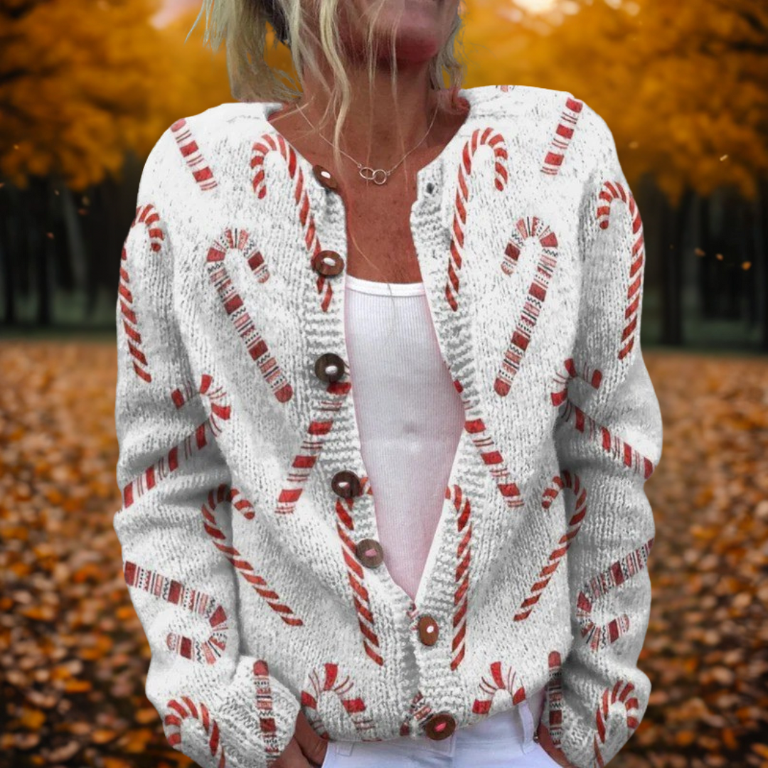 Carla | Festive Candy Cardigan