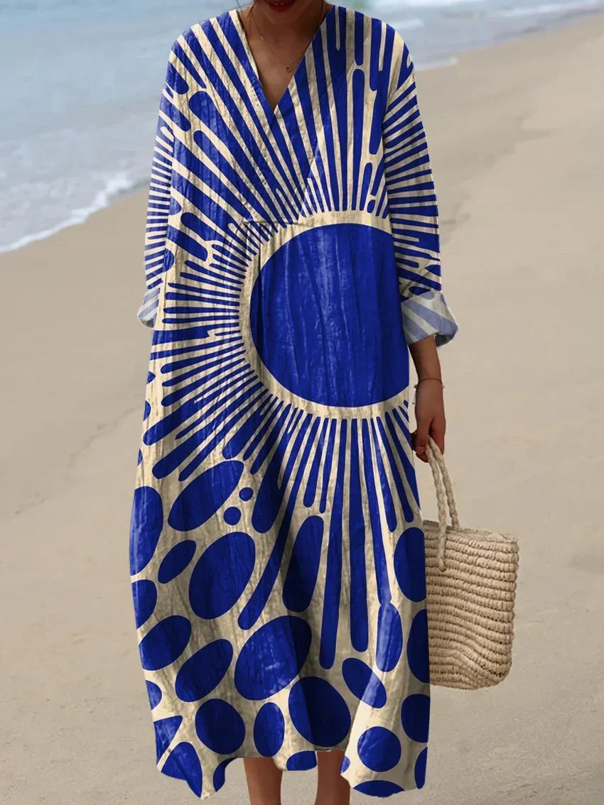 Paula | Elegant Abstract Dress
