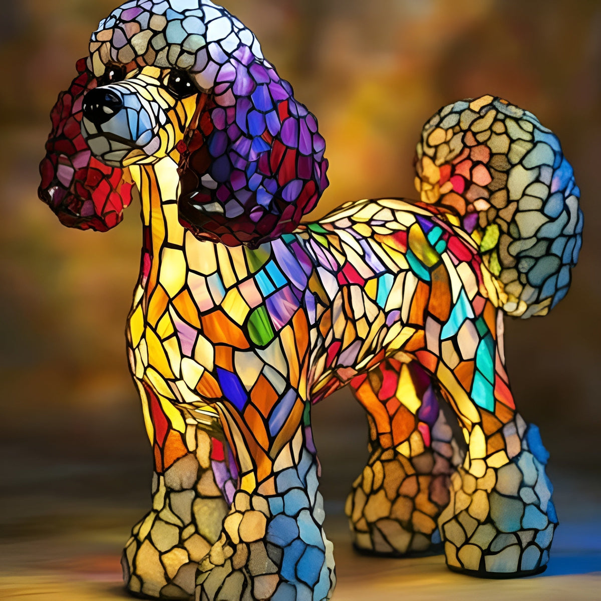 Gigi | Lámpara Magisk para perros en vidrio coloreado