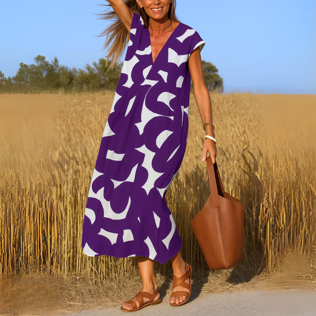 Sophia's Flowing Curves Dress