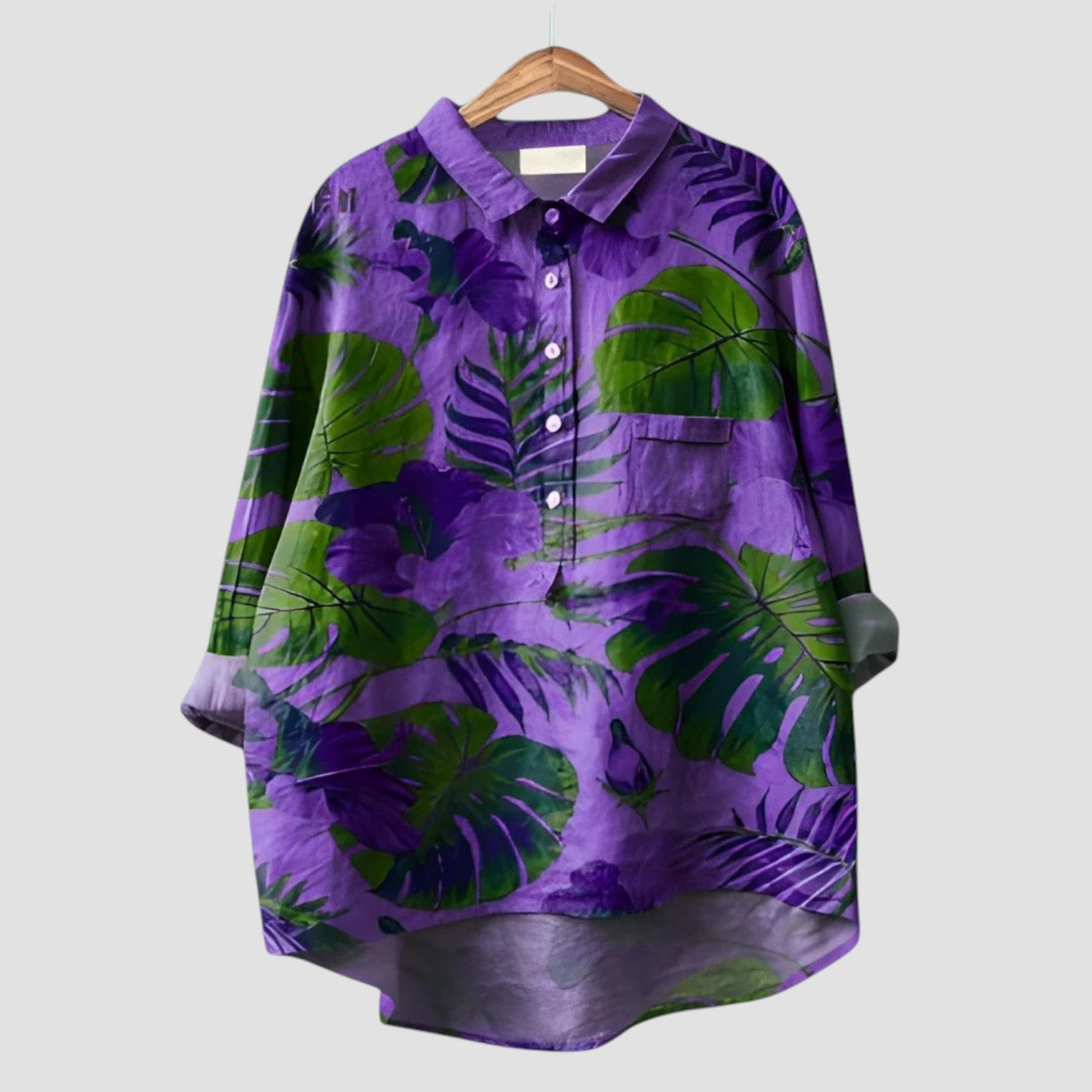 VERONICA | Women's Shirt with Graphic Pattern and Modern Cut