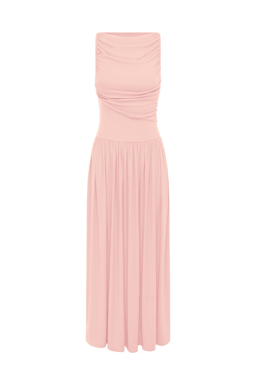 Adriana™ | Vestido con cuello barco
