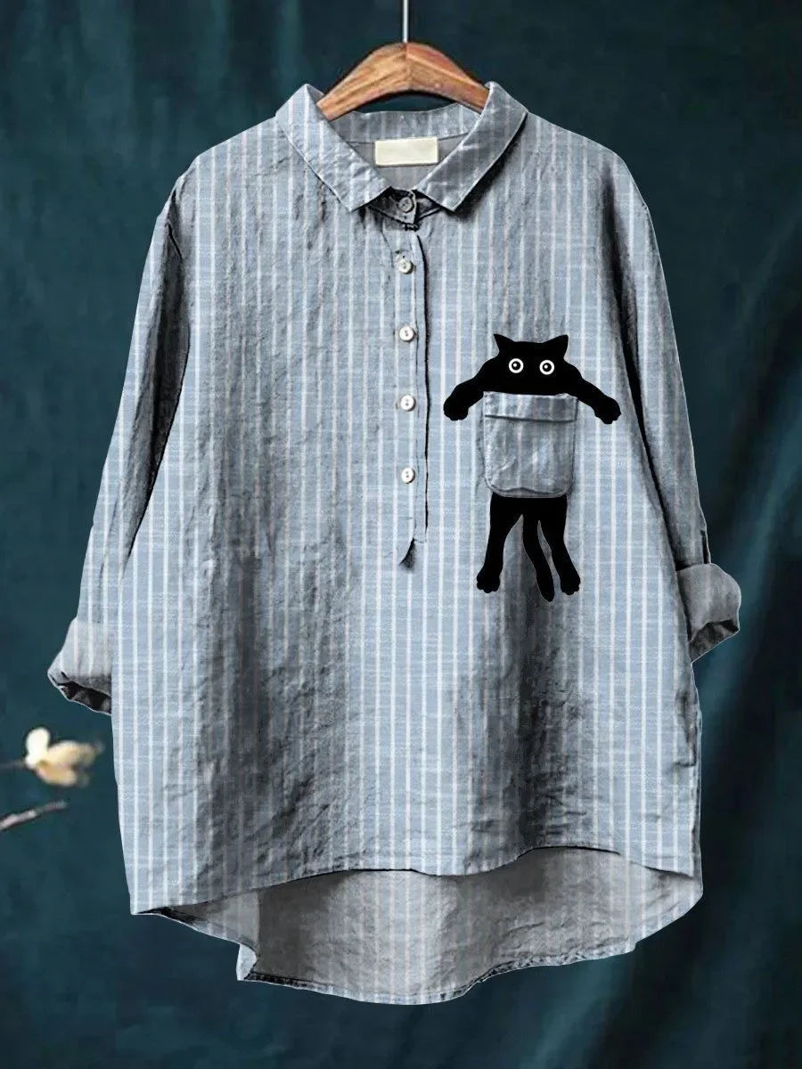 Mea | Casual Pocket Print Shirt