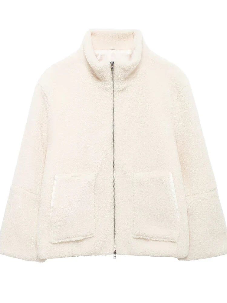 Calista™ | Collar Zip-up Coat
