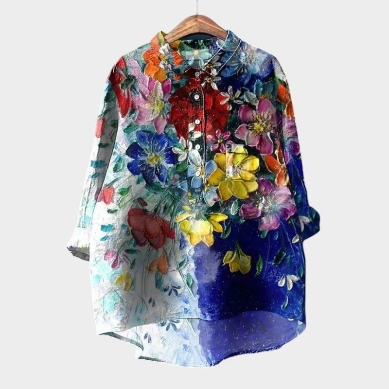 Savannah | Oversized Floral Blouse with Daily Comfort and Radiant Style for Every Occasion