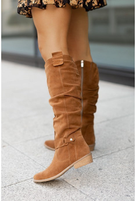 Botas altas de ante de lujo Luna™