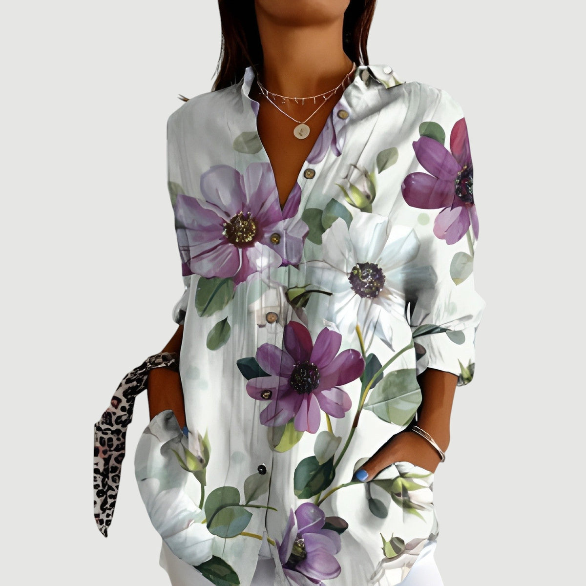 Silje™ | Artistic Bloom Blouse