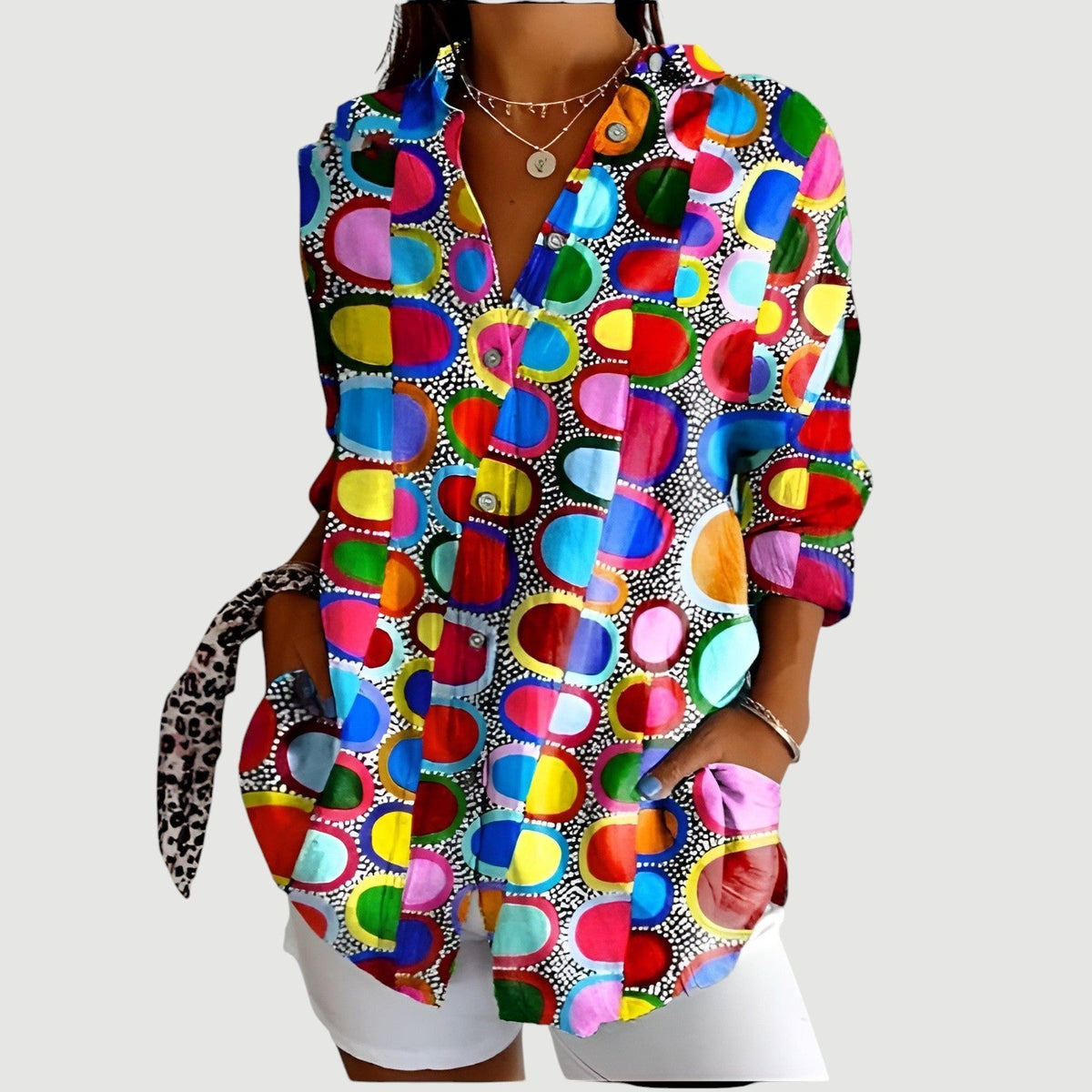 Tilde™ | Artistic Bloom Blouse