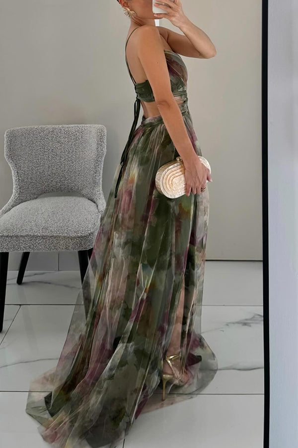 Frostine™ | Long floral and romantic dress
