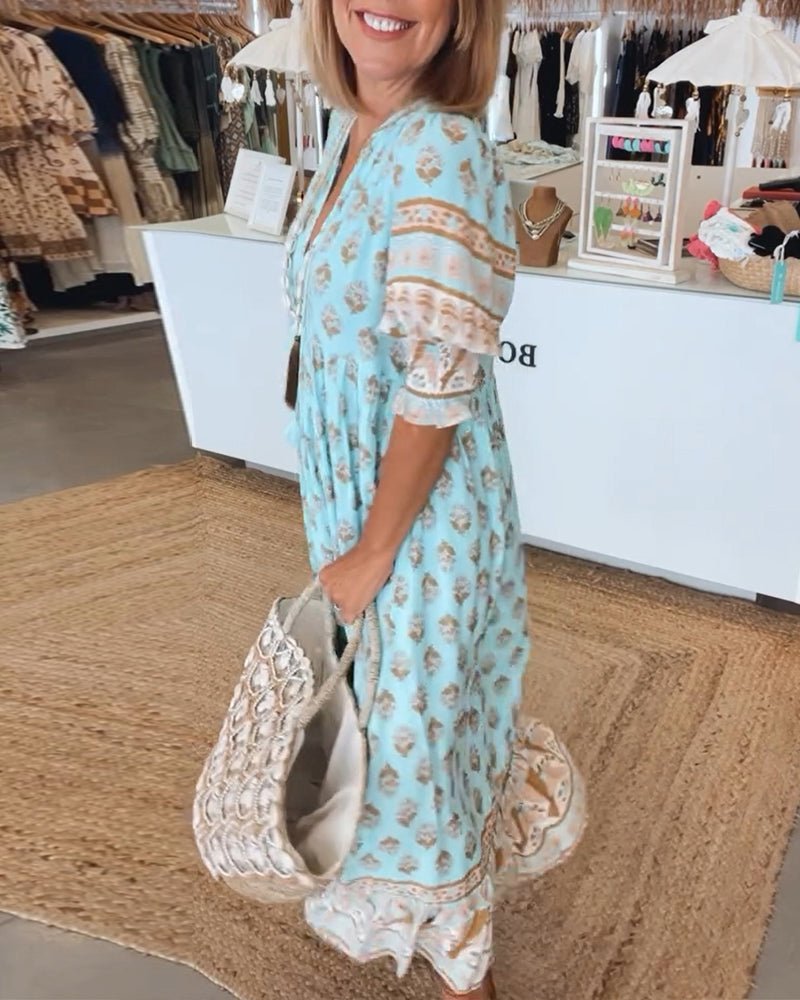 Maya | Floral V-Neck Dress