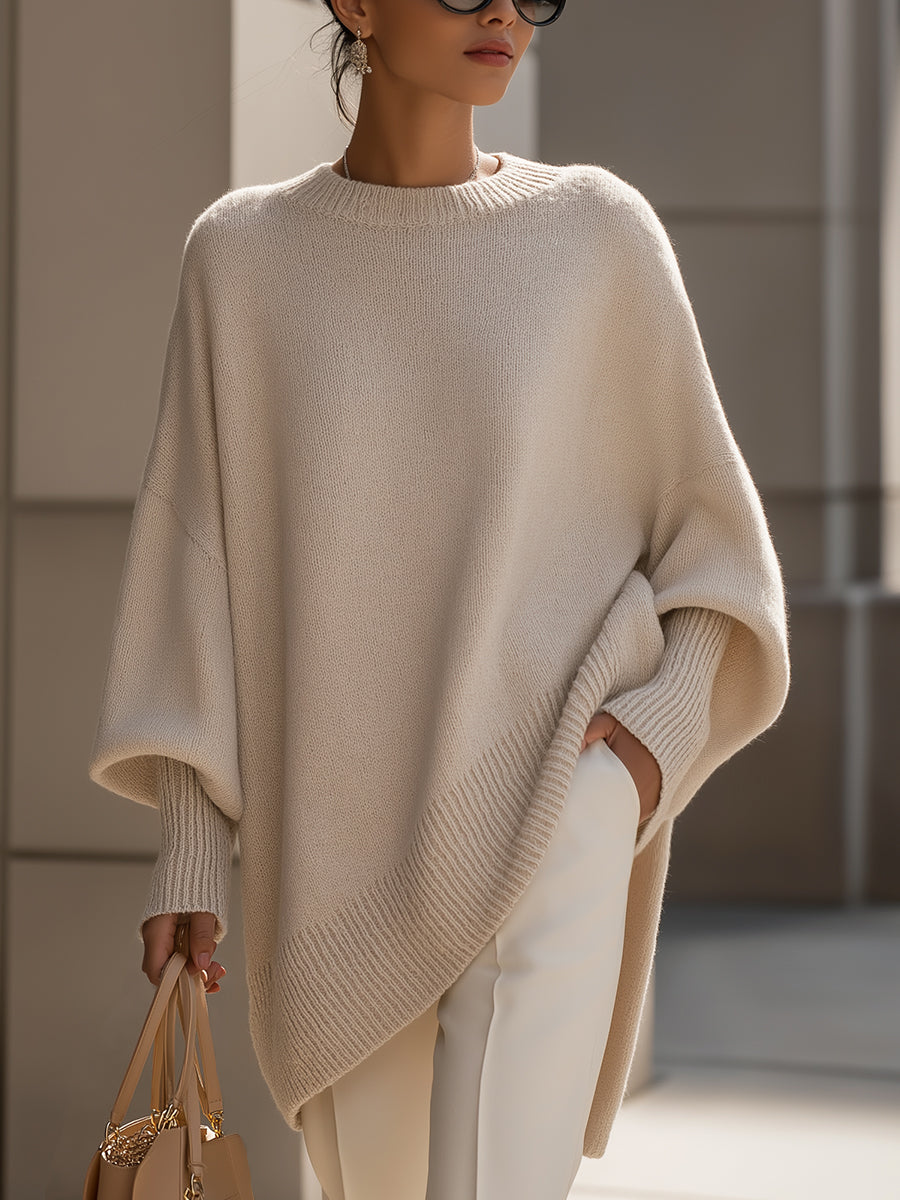 Ava – Effortless Elegance Oversized Poncho