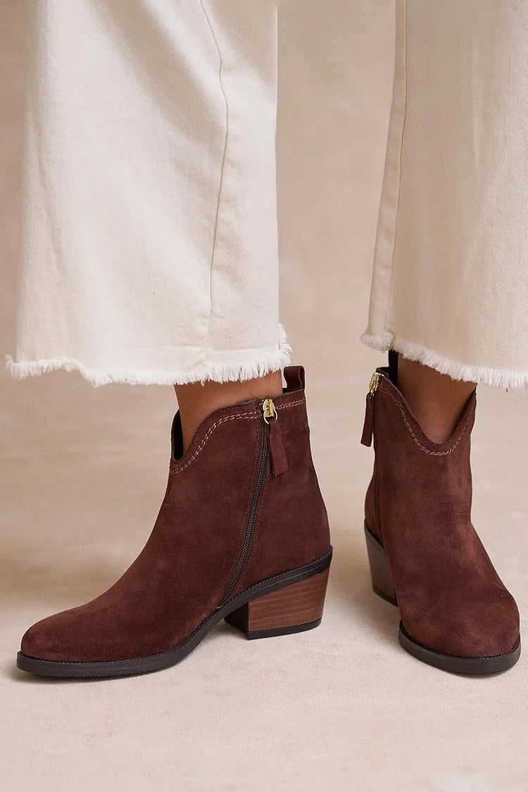 Célia™ | Elegant Suede Ankle Boots