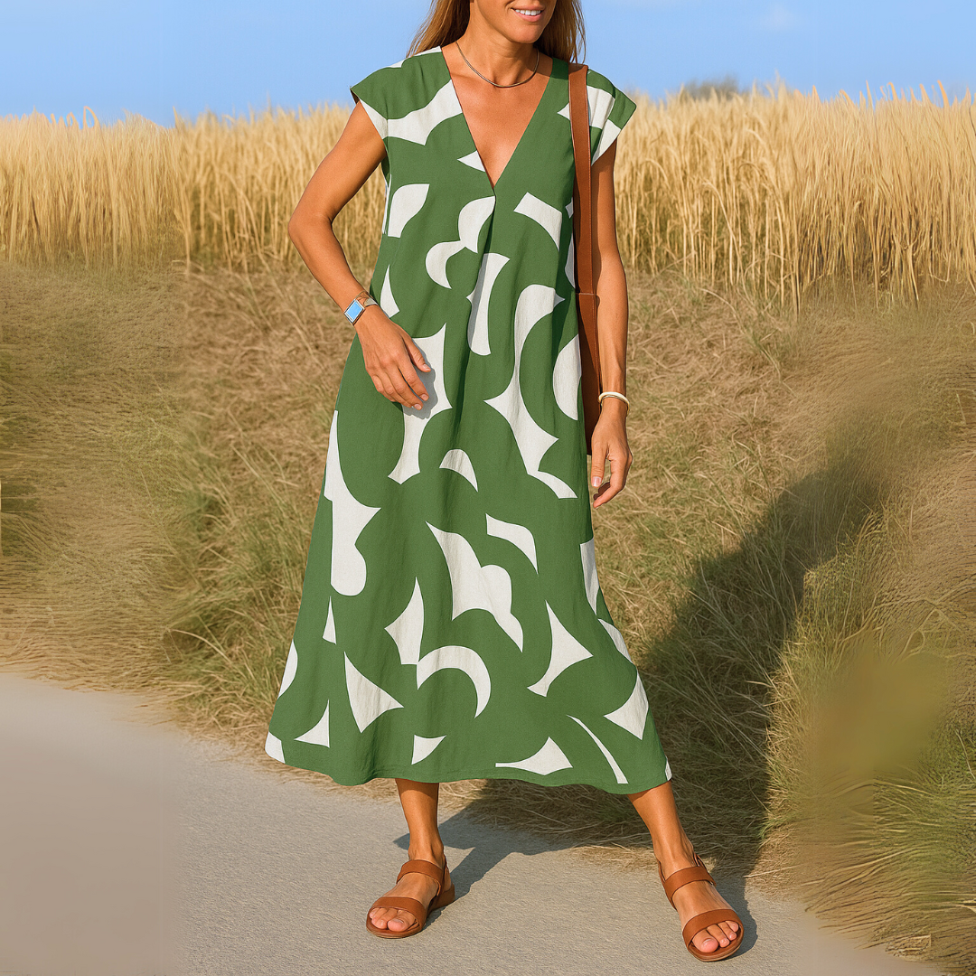 Sophia's Flowing Curves Dress