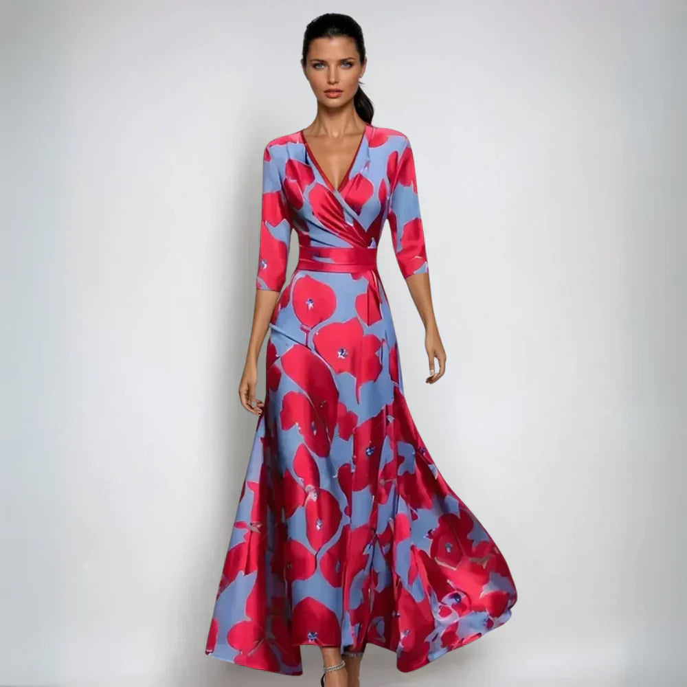 Ema | Flared Floral Robe