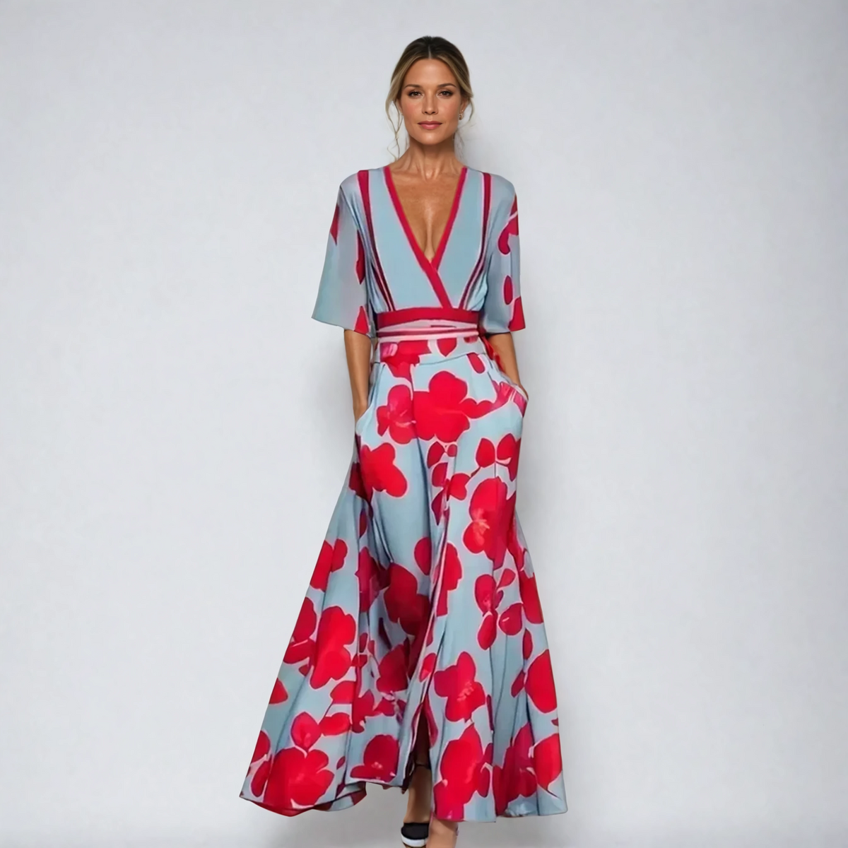 Amira | Classic Floral Robe
