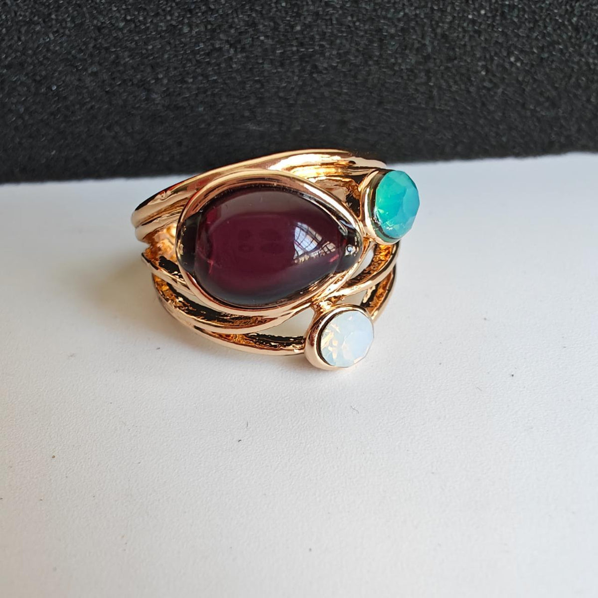 Vintage Ring with Blue Moonstone