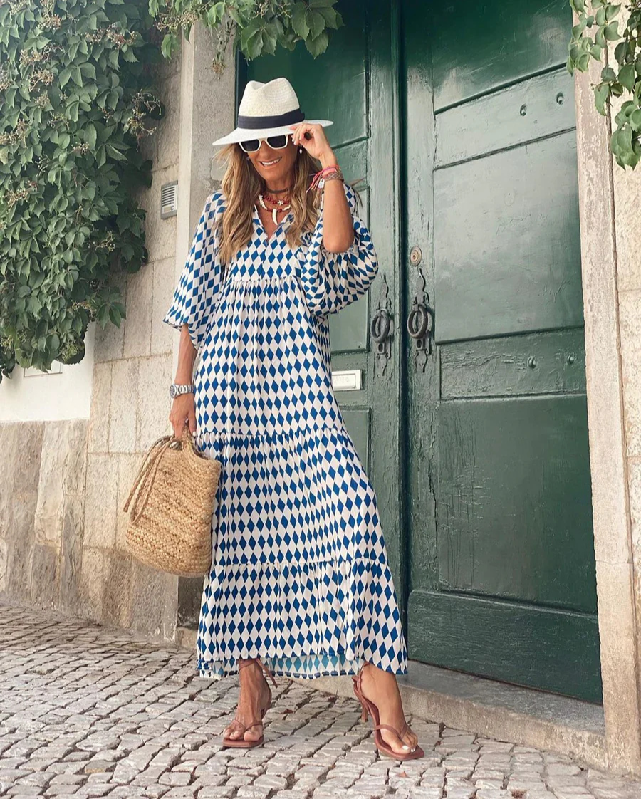 Ely | Boho Cotton Maxi Dress