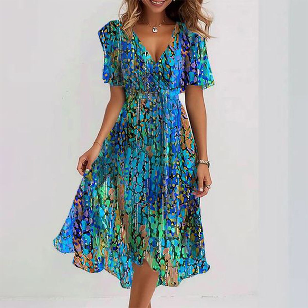 Sapp | Breezy Blue Midi Dress