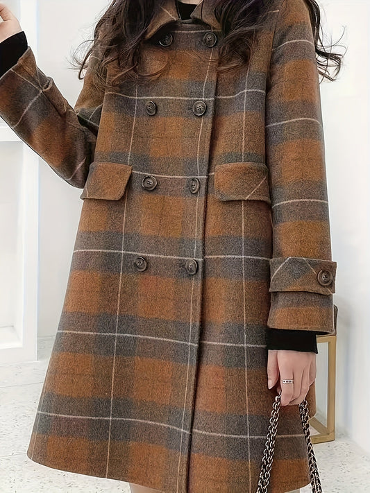 Mia – Abrigo de tweed a cuadros