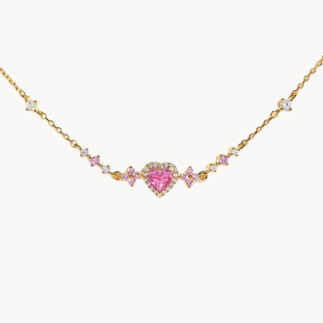 Heart Bracelet with Zircons