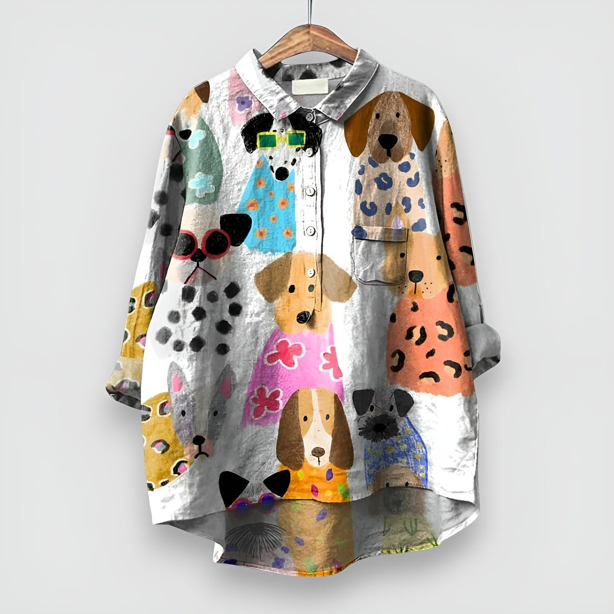 Rose | Elegant Women's Shirt with Artistic Print