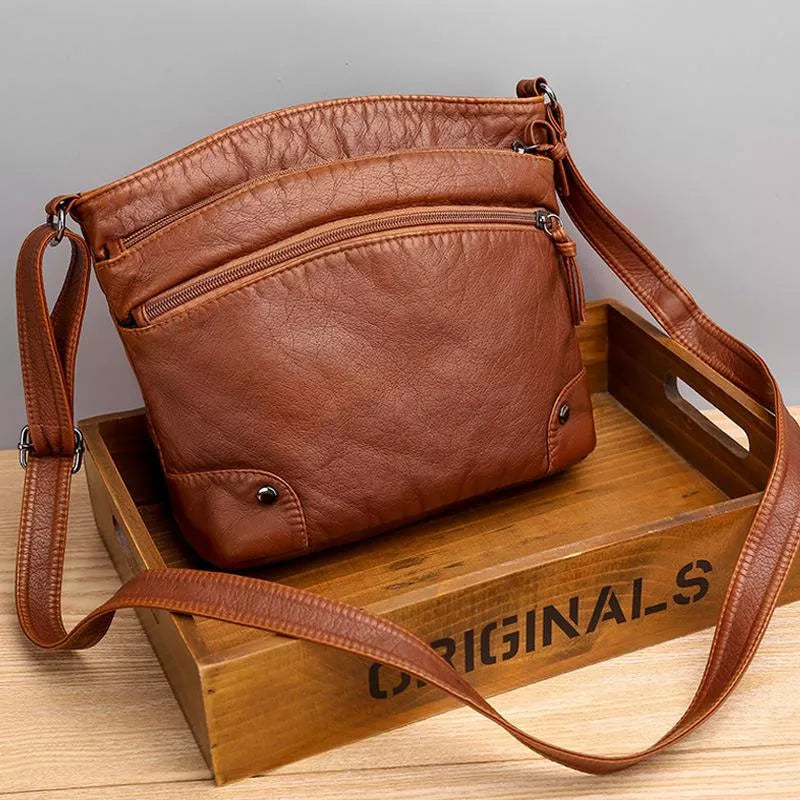 Freya - Bolso de hombro de cuero