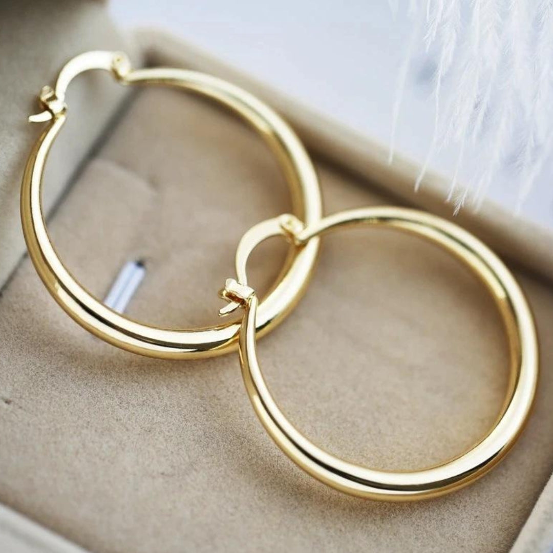 Bethany - Pendientes de oro atrevidos 