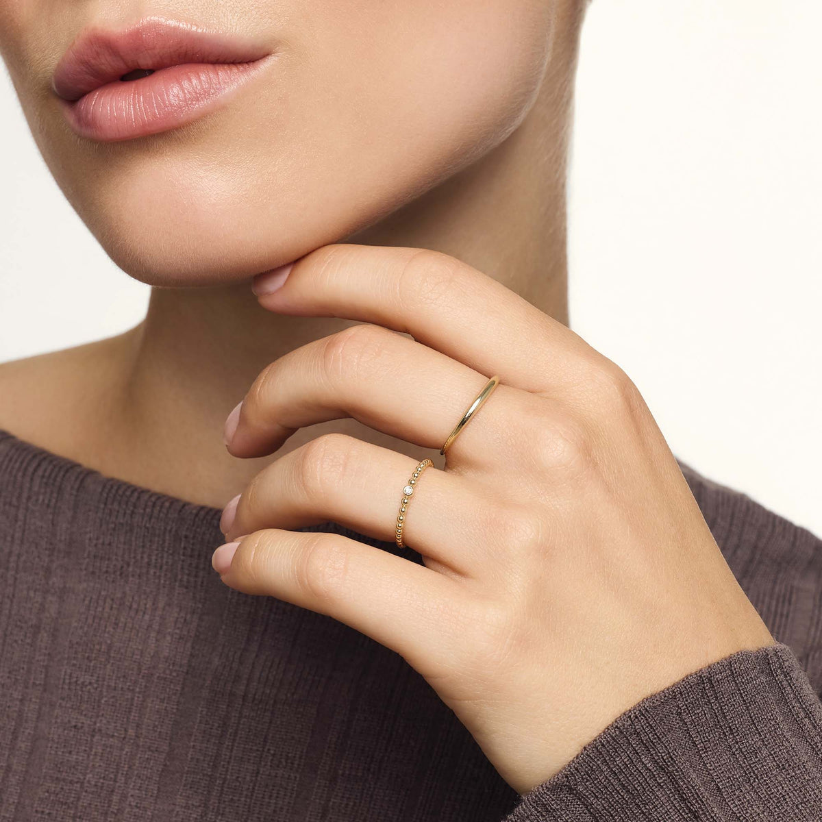 Thin dome ring