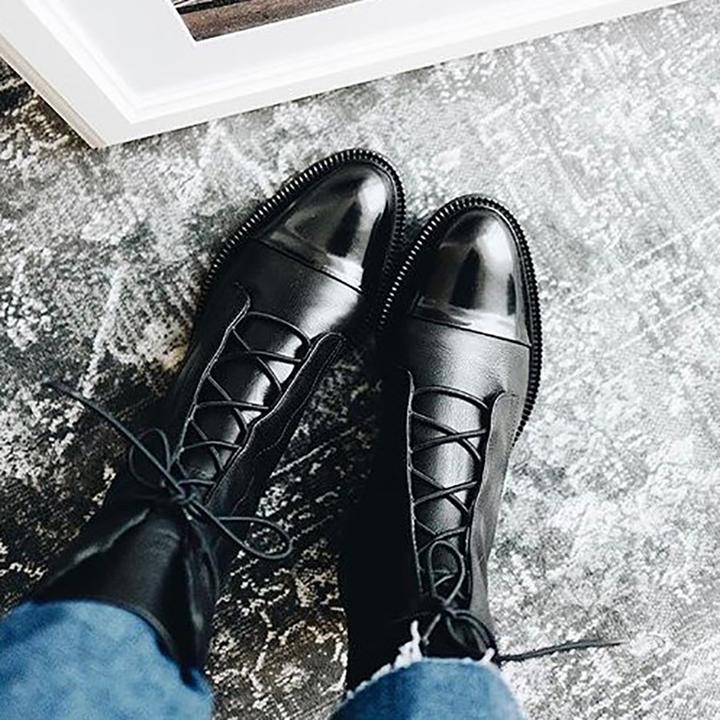 Scarlett™ - Elegantes botines de piel