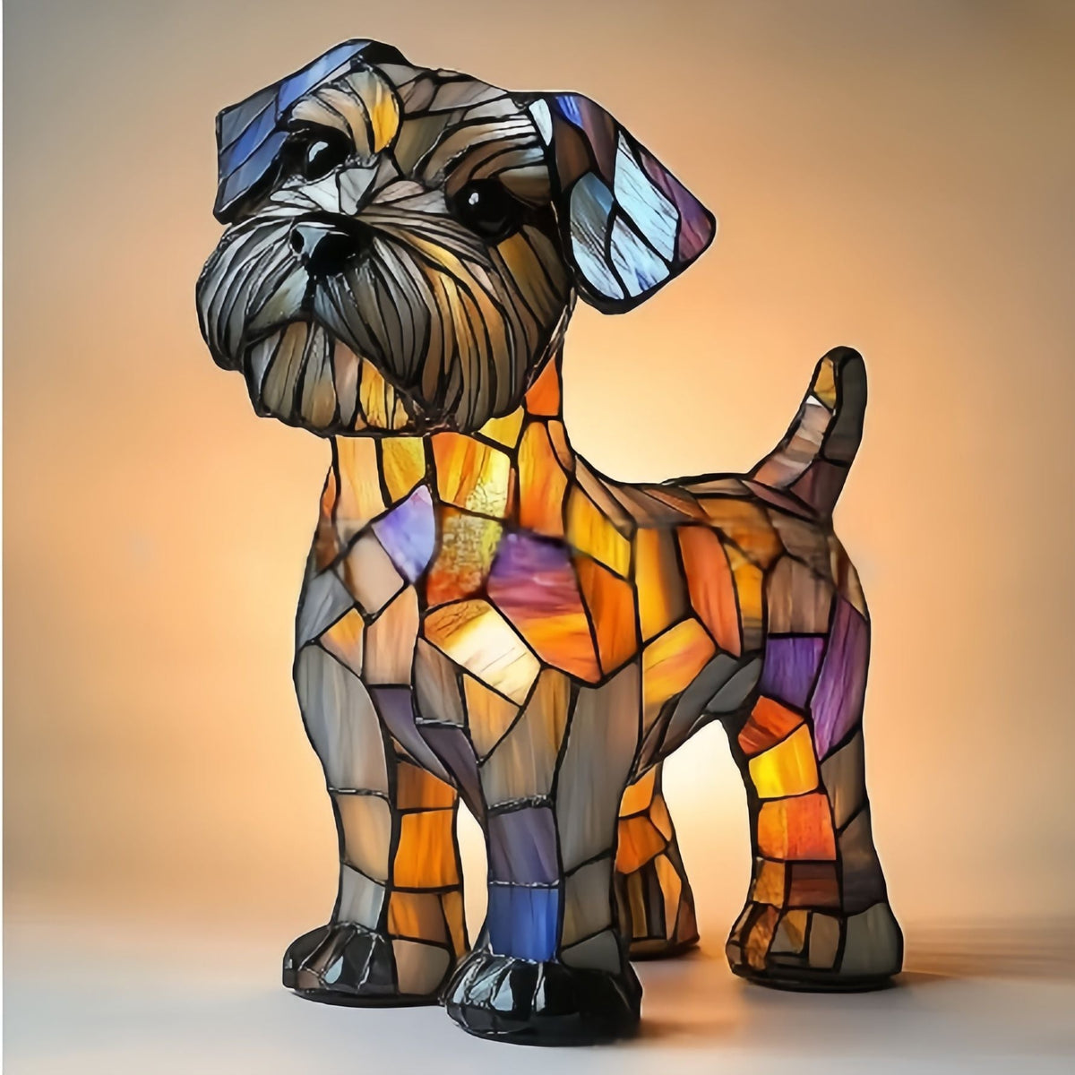 Rocky | Magical Colored Glass Lamp for Dogs