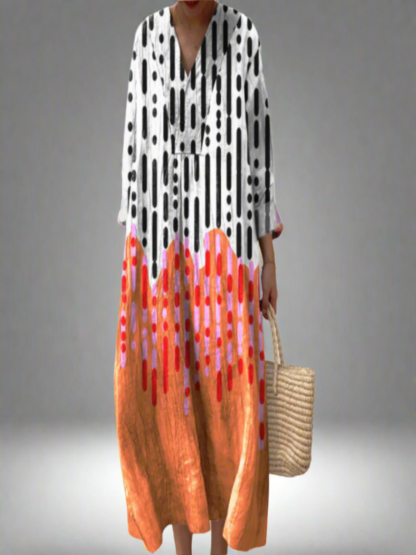 Carola | Elegant Abstract Dress