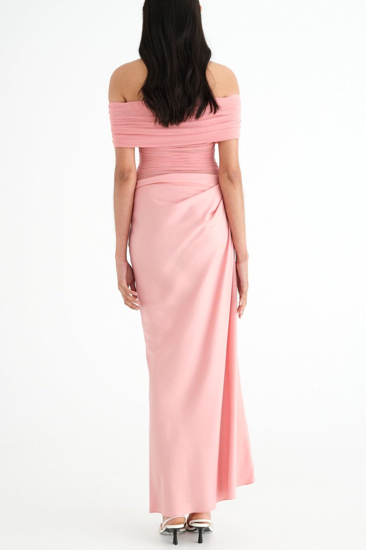 Lydia™ | Maxivestido con espalda drapeada 