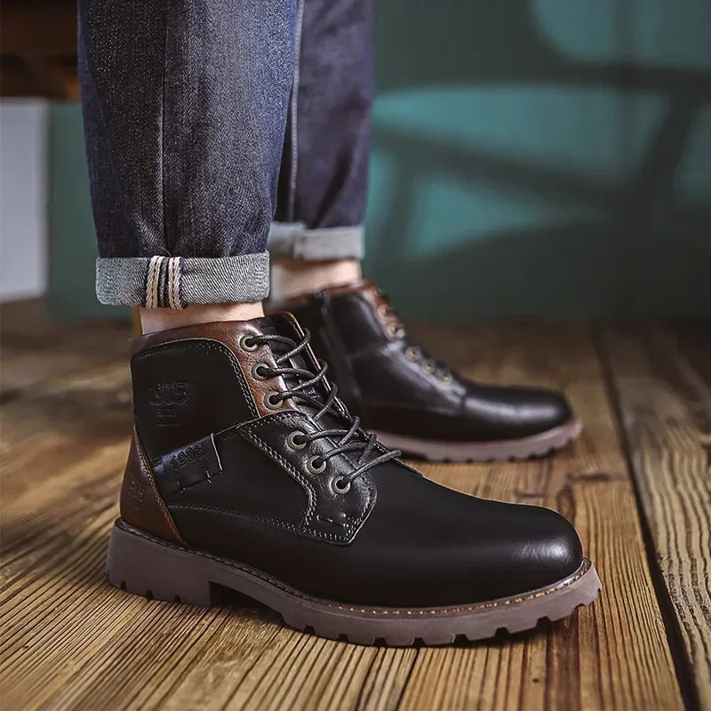 Parker | Botas de piel para hombre estilo británico 