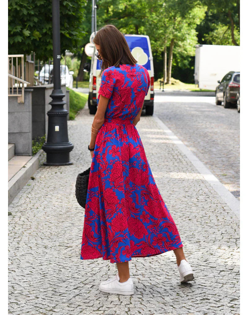 Suzanne - Elegante vestido con cuello en V