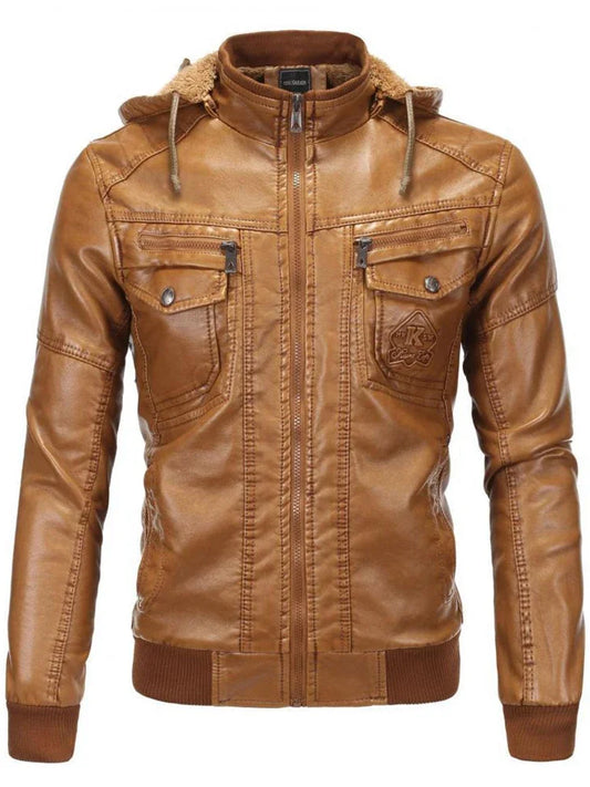 Chaqueta de cuero de lujo