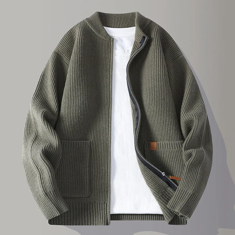 Liam RIB KNIT JACKET