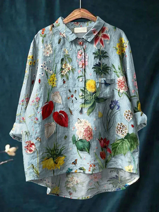 Eya | Camisa elegante con estampado floral