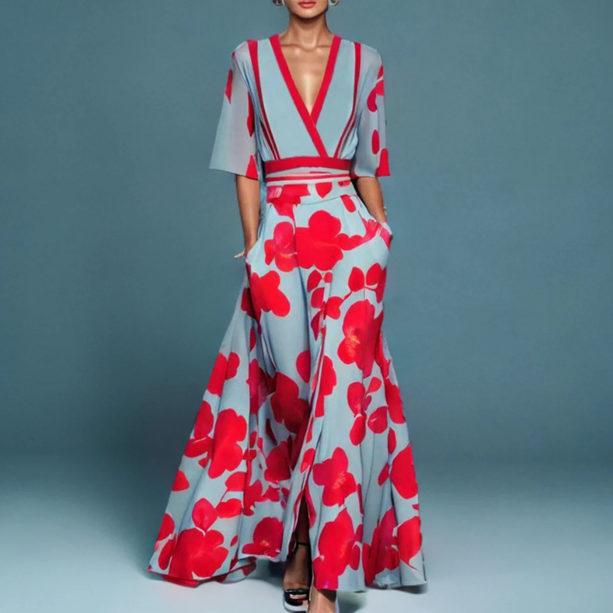 Amira | Classic Floral Robe