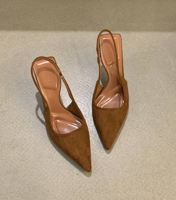 Marlena™ | Tacones desnudos con talón descubierto y tacón delgado