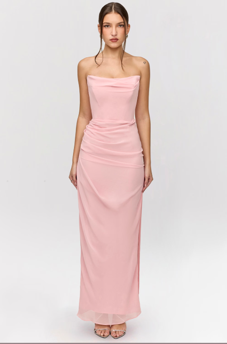 Pariel™ | Vestido largo sin tirantes 