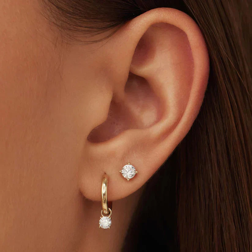 Pendientes con piedra Larmes de Lune