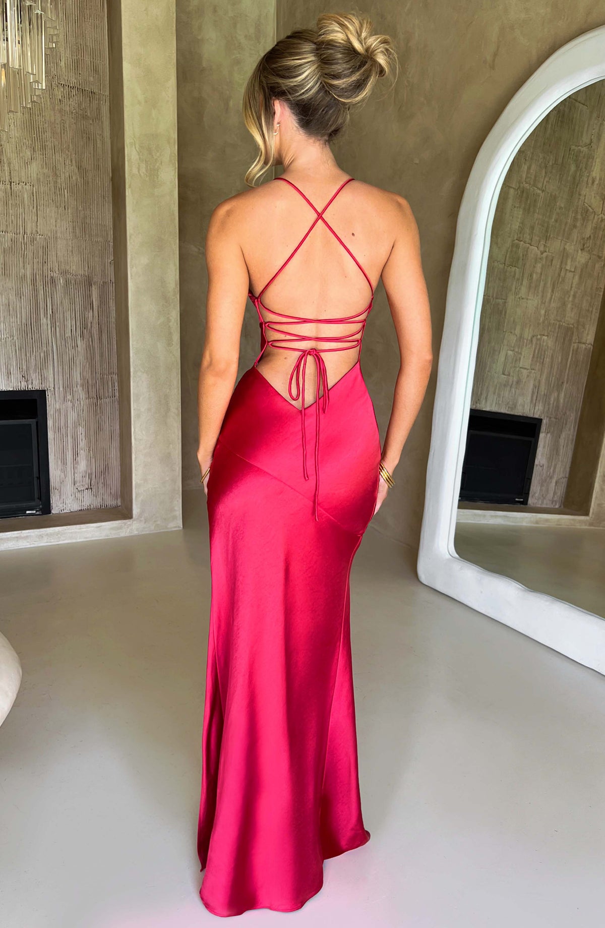 Meliva™ | High Split Maxi Dress