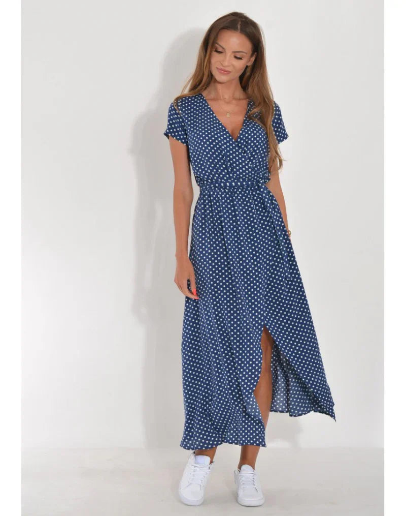Suzy - Elegant V-Neck Dress