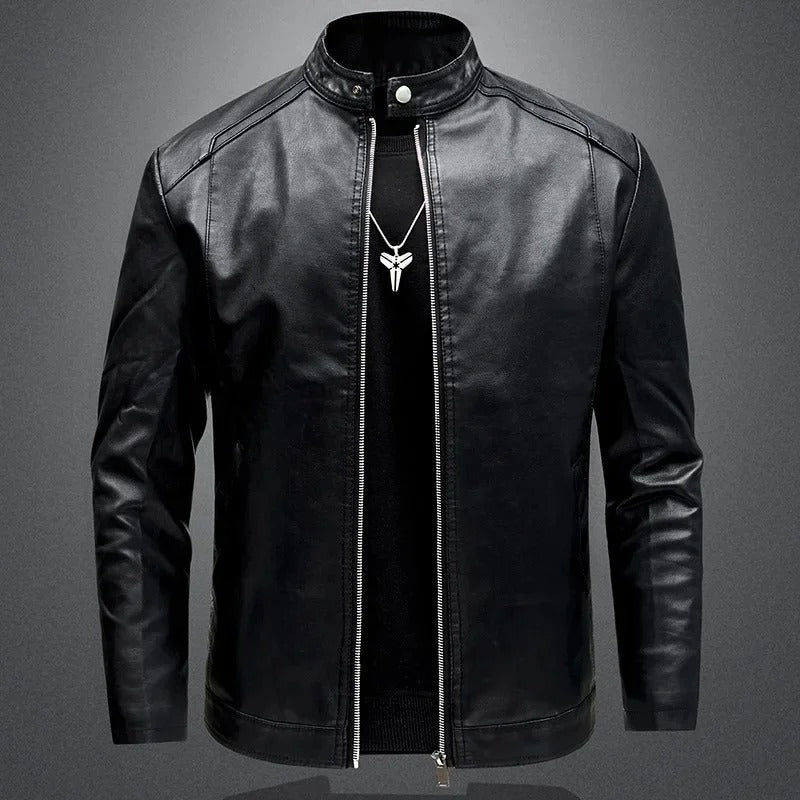 Max Men's Biker Leather Jacket