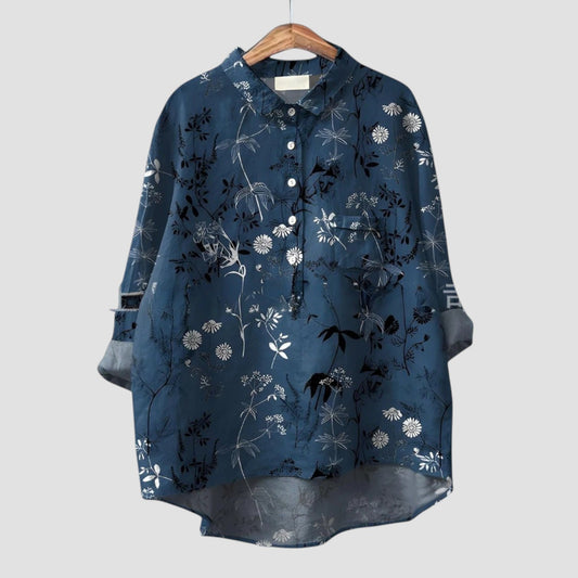 ÉLISA ⏐ Camisa elegante para mujer con estampado llamativo 